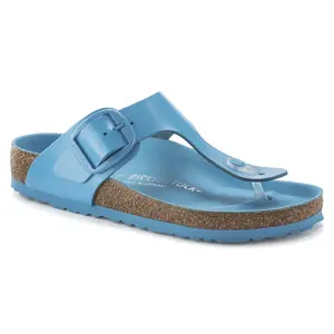 Women's flip-flops Birkenstock Gizeh Big Buckle Natural Leather Patent image-1