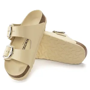 Women's mules Birkenstock Arizona Big Buckle Natural Leather Patent image-5