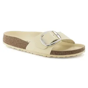 Women's mules Birkenstock Madrid Big Buckle Natural Leather Patent image-1