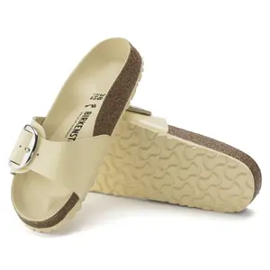 Women's mules Birkenstock Madrid Big Buckle Natural Leather Patent image-2