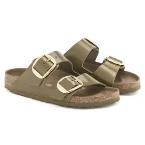 Women's sandals Birkenstock Arizona Big Buckle Natural Leather Patent image-4