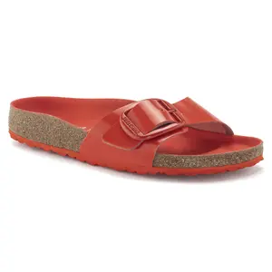 Sandaler för kvinnor Birkenstock Madrid Big Buckle Natural Leather Patent image-2