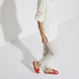 Sandaler för kvinnor Birkenstock Madrid Big Buckle Natural Leather Patent image-1