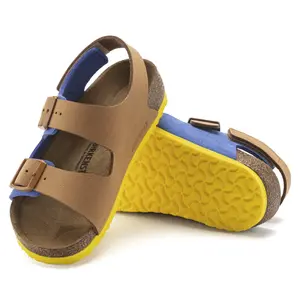 Sandali in nabuk per bambini Birkenstock Milano HL Birko-Flor image-2