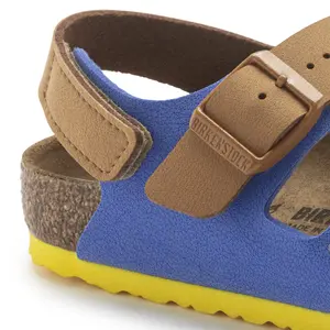 Sandali in nabuk per bambini Birkenstock Milano HL Birko-Flor image-5