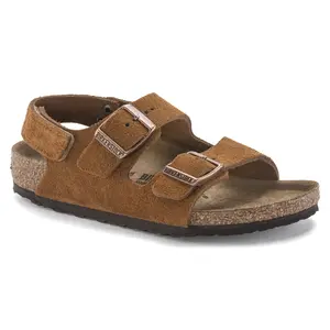 Leather sandals for children Birkenstock Milano HL Suede image-1