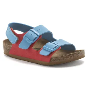 Sandali in nabuk per bambini Birkenstock Milano HL Birko-Flor image-1