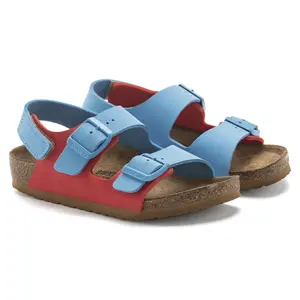 Sandali in nabuk per bambini Birkenstock Milano HL Birko-Flor image-3
