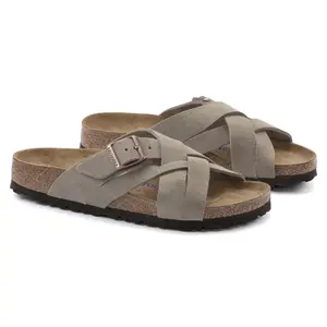 Leather sandals Birkenstock Lugano Suede image-2
