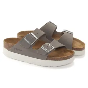Sandales cuir nubuck femme Birkenstock Arizona Platform image-4