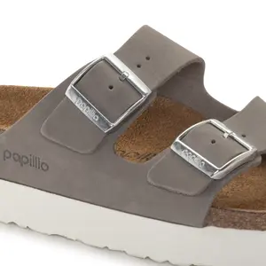 Sandales cuir nubuck femme Birkenstock Arizona Platform image-5