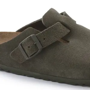 Suede leather sandals Birkenstock Boston image-6