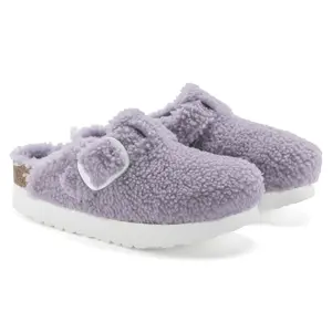 Women's clogs Birkenstock Boston Big Buckle Platform Fur image-2