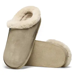 Sabots cuir suède Birkenstock Zermatt Premium Shearling image-1