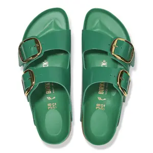 Women's mules Birkenstock Arizona Big Buckle Natural Leather Patent image-3