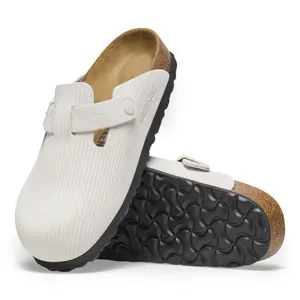 Women's stamped suede clogs Birkenstock Boston image-3