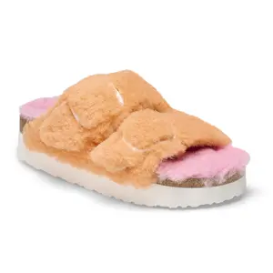 Women's clogs Papillio Arizona Big Buckle Platform Fur image-1