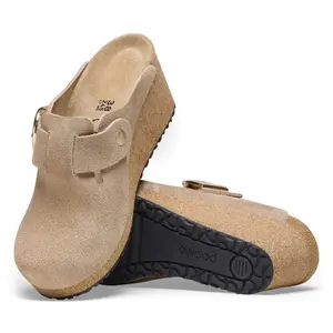 Sabots cuir suède femme Birkenstock Fanny image-3