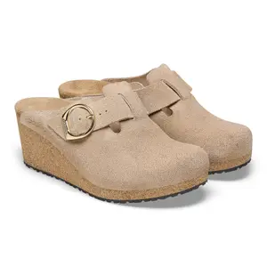 Sabots cuir suède femme Birkenstock Fanny image-2