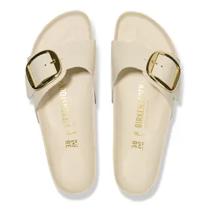 Ciabattine da donna Birkenstock Madrid Natural Patent image-4