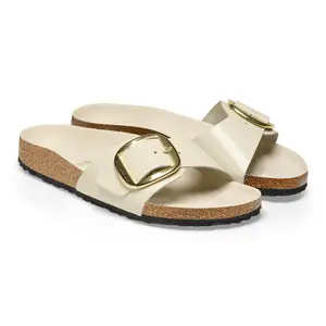 Ciabattine da donna Birkenstock Madrid Natural Patent image-2