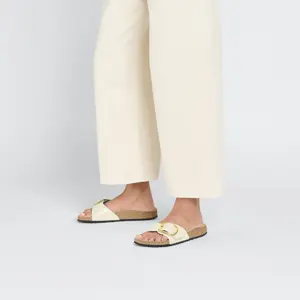 Ciabattine da donna Birkenstock Madrid Natural Patent image-5