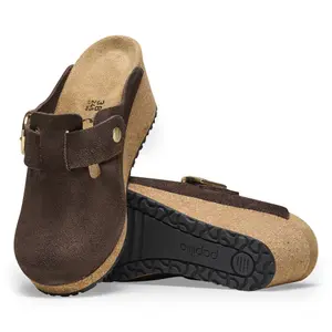 Sabots cuir suède femme Birkenstock Fanny image-3