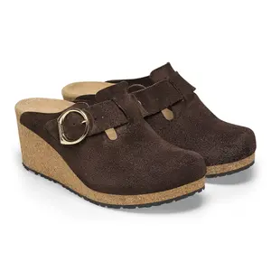 Sabots cuir suède femme Birkenstock Fanny image-1