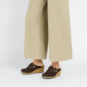 Sabots cuir suède femme Birkenstock Fanny image-5