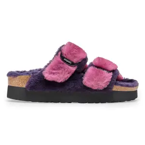 Mules femme Birkenstock Arizona Big Buckle Fur image-0