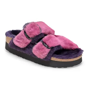 Mules femme Birkenstock Arizona Big Buckle Fur image-1