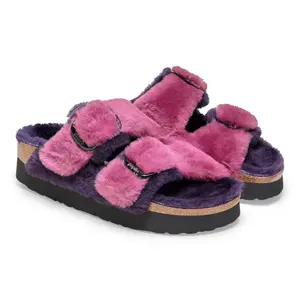 Mules femme Birkenstock Arizona Big Buckle Fur image-3