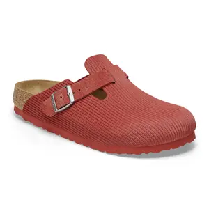 Stamped suede clogs Birkenstock Boston image-1