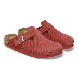Stamped suede clogs Birkenstock Boston image-2