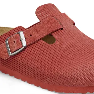 Stamped suede clogs Birkenstock Boston image-6