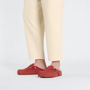 Stamped suede clogs Birkenstock Boston image-5