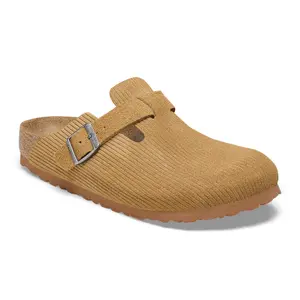 Stamped suede clogs Birkenstock Boston image-1
