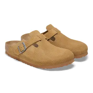 Stamped suede clogs Birkenstock Boston image-2