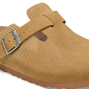 Stamped suede clogs Birkenstock Boston image-5