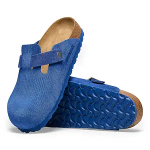 Suede clogs Birkenstock Boston image-3