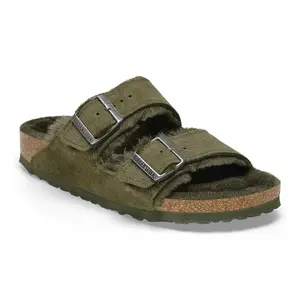 Leren sandalen Birkenstock Arizona Suede image-1