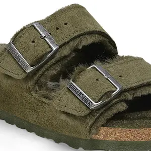 Leren sandalen Birkenstock Arizona Suede image-6