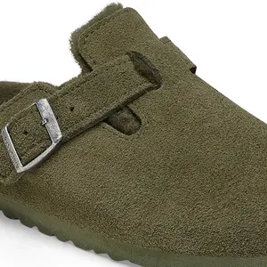 Leren klompen Birkenstock Boston Suede image-6