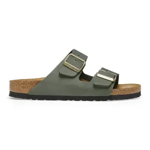 Women's nubuck leather sandals Birkenstock Arizona image-0