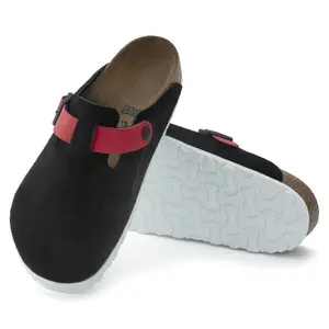 Clogs Birkenstock Boston Suede Leather/Birko-Flor image-3