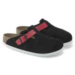 Clogs Birkenstock Boston Suede Leather/Birko-Flor image-1