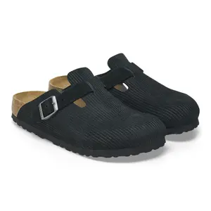 Suede clogs Birkenstock Boston image-2