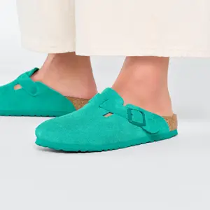 Zamszowe chodaki Birkenstock Boston image-3