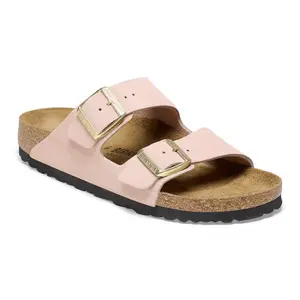 Women's suede leather slides Birkenstock Arizona image-1