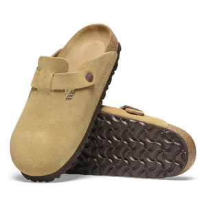 Clogs Birkenstock Boston Suede Leather image-5